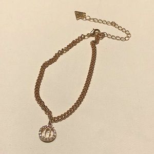 GUESS LADIES CHARMED G ANKLET